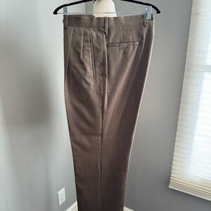 Patrick James Reserve Super 130's Scott Pant - Beige - 34R x 31